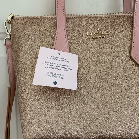 NWT Kate Spade Joeley Small Satchel Crossbody Gold - Picture 2 of 8